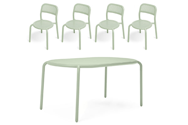 Toni Tavolo Table Set + 4 Chairs