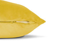 Load image into Gallery viewer, Fatboy Square Recycled Velvet Throw Pillow - Gold Honey Zipper
