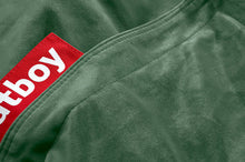 Load image into Gallery viewer, Fatboy Original Slim Recycled Velvet Bean Bag Chair - Sage Closeup
