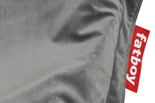 Load image into Gallery viewer, Taupe Fatboy Slim Velvet Bean Bag Closeup
