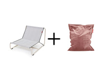 Load image into Gallery viewer, Original Slim Recycled Velvet Beanbag Chair + Beanbase Bundle

