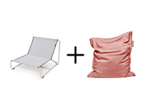 Load image into Gallery viewer, Original Slim Teddy Beanbag Chair + Beanbase Bundle
