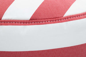 Red Stripe Fatboy Point Outdoor Stitchng