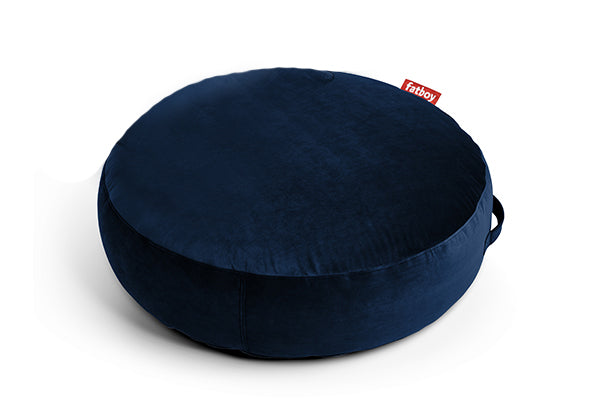 Fatboy Island Large Velvet Pouf Lounger - Dark Blue
