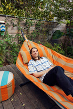Load image into Gallery viewer, Dusen Dusen Point outdoor blue orange stripes
