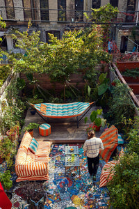 Dusen Dusen Point outdoor blue orange stripes