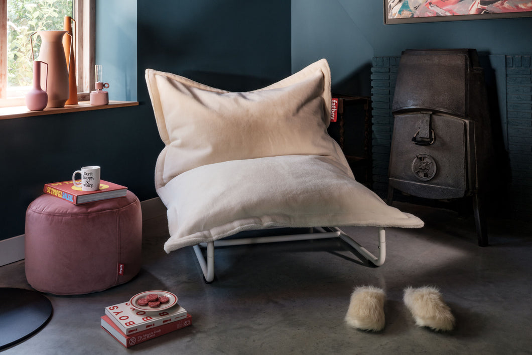 Original Slim Teddy Beanbag Chair + Beanbase Bundle