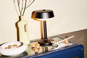 Anthracite Fatboy Bellboy Lamp on a Table