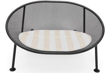 Load image into Gallery viewer, Stripe Sandy Beige Fatboy Netorious Pillow on a Netorious Lounger
