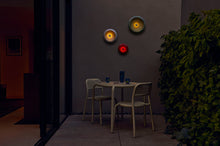 Load image into Gallery viewer, Sage Fatboy Oloha Large Hanging on a Patio Wall at Night

