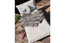 Load image into Gallery viewer, Mist Fatboy Paletti Daybed Lounger on a Deck
