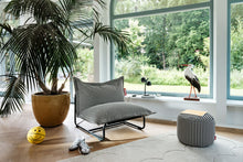 Load image into Gallery viewer, Original Slim Terry Beanbag Chair Black Cream
