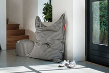 Load image into Gallery viewer, Original Slim Terry Beanbag Chair Black Cream
