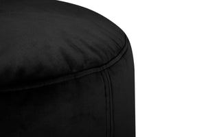 Point Recycled Velvet Pouf Ottoman