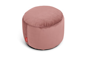 Point Recycled Velvet Pouf Ottoman
