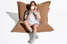Load image into Gallery viewer, Girl Sitting on a Teddy Bear Fatboy Slim Cord Bean Bag
