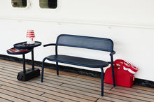 Load image into Gallery viewer, Dark Ocean Fatboy Toni Bankski Bench on a Boat Deck
