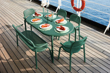 Load image into Gallery viewer, Pine Green Fatboy Toni Tavolo Outdoor Dining Table and Chairs on a Ship Deck
