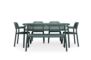 Pine Green Fatboy Toni Tavolo Outdoor Dining Table and Chairs