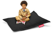 Load image into Gallery viewer, Boy Sitting on a Black Fatboy Junior Stonewashed Bean Bag Chair
