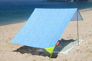 Venice Fatboy Miasun Sun Shade Setup on the Beach