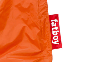 Orange Fatboy Slim Bean Bag Label