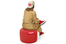 Load image into Gallery viewer, Girl Sitting on a Red Fatboy Point Stonewashed
