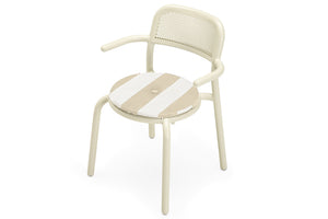 Fatboy Toni Chair Pillow - Stripe Sandy Beige - On Toni Armchair