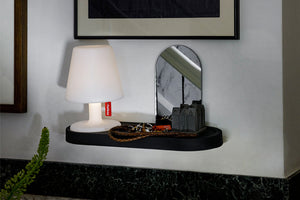 Anthracite Fatboy Edison the Petit Residence Mounted on Wall with Lamp