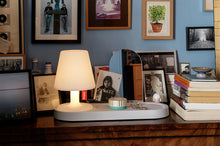 Load image into Gallery viewer, Light Grey Fatboy Edison the Petit Residence with Lamp on Dresser

