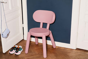 Candy Fatboy Kaboom Chair on a Wood Floor