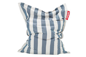 Fatboy Original Slim Outdoor Bean Bag Chair - Stripe Ocean Blue