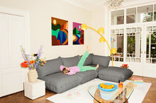 Load image into Gallery viewer, Mouse Grey Fatboy Sumo Corner Sofa in a Living Room
