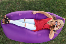 Load image into Gallery viewer, Girl Laying on a Purple Fatboy Lamzac the Original
