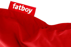 Red Fatboy Original Slim Outdoor Bean Bag Label