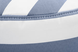 Fatboy Point Outdoor Ottoman - Stripe Ocean Blue Fabric