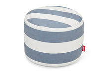 Load image into Gallery viewer, Fatboy Point Outdoor Ottoman - Stripe Ocean Blue
