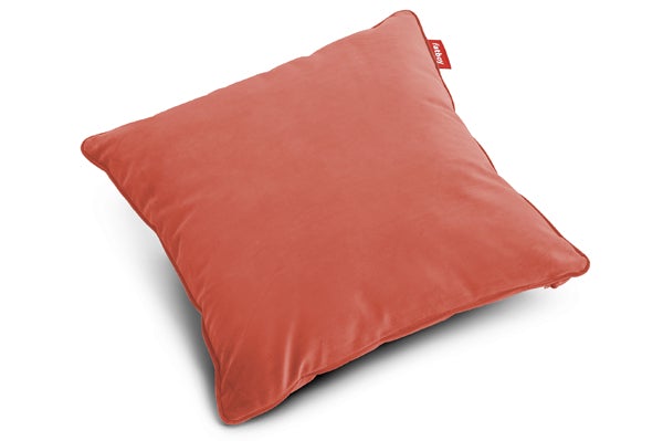 Fatboy Square Recycled Velvet Throw Pillow - Rhubarb