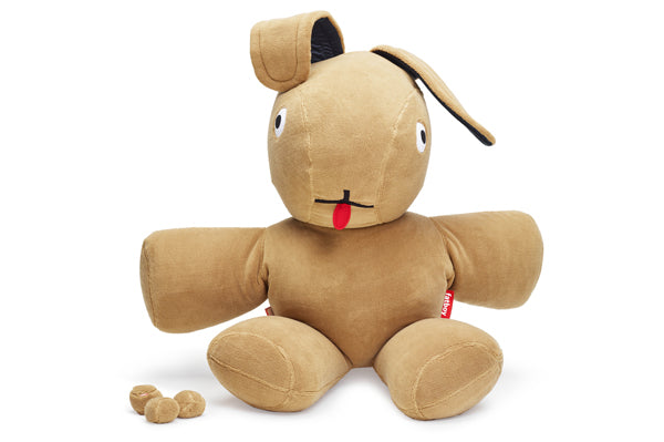 KOMBOバーベル　TEDDY WORKS Hjalmar Teddy Bear – Classic Brown Plush for Play and Cuddles