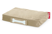 Load image into Gallery viewer, Small Fatboy Doggielounge Recycled Velvet Dog Bed - Camel
