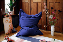 Load image into Gallery viewer, Royal Blue Fatboy Original Slim Teddy Bean Bag Chair in a Room
