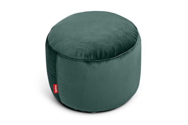 Fatboy Point Recycled Velvet Pouf Ottoman, Petrol