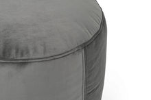 Load image into Gallery viewer, Fatboy Point Recycled Velvet Ottoman - Taupe Closeup
