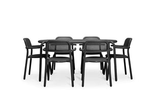 Anthracite Fatboy Toni Tavolo Outdoor Dining Table and Chairs