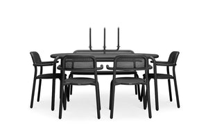 Anthracite Fatboy Toni Tavolo Outdoor Dining Table and Chairs with Candle Stick