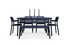 Load image into Gallery viewer, Dark Ocean Fatboy Toni Tavolo Outdoor Dining Table and Chairs with Candle Stick
