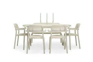 Desert Fatboy Toni Tavolo Outdoor Dining Table and Chairs with Candle Stick