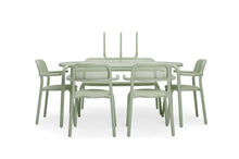 Load image into Gallery viewer, Mist Green Fatboy Toni Tavolo Outdoor Dining Table and Chairs with Candle Stick
