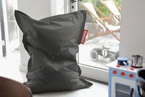 Dark Grey Fatboy Junior Bean Bag Chair in a Kid's Room