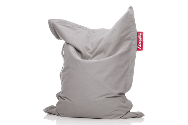 Fatboy Junior Stonewashed Bean Bag Chair - Silver Grey